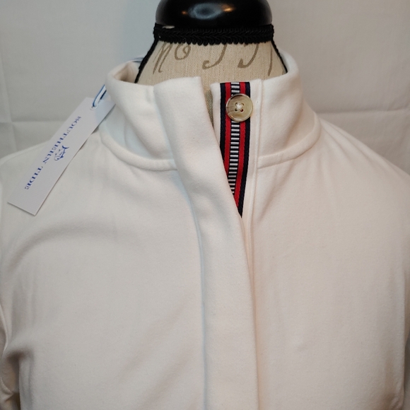 Southern Tide Star White Ashlynn Button 3/4 Sleeve Brushed Fabric Dress Size Med - Picture 4 of 16